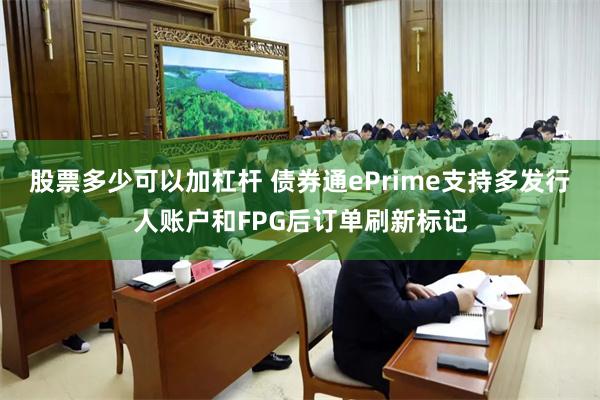 股票多少可以加杠杆 债券通ePrime支持多发行人账户和FPG后订单刷新标记