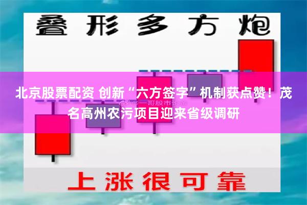 北京股票配资 创新“六方签字”机制获点赞！茂名高州农污项目迎来省级调研