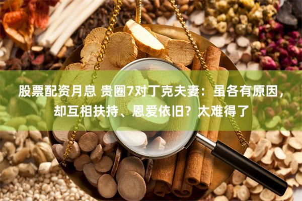 股票配资月息 贵圈7对丁克夫妻：虽各有原因，却互相扶持、恩爱依旧？太难得了