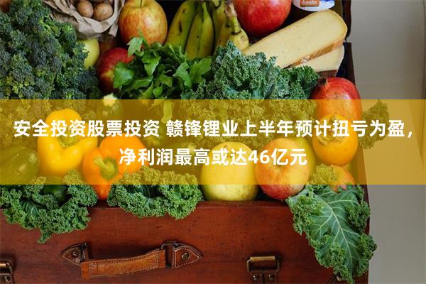 安全投资股票投资 赣锋锂业上半年预计扭亏为盈，净利润最高或达46亿元
