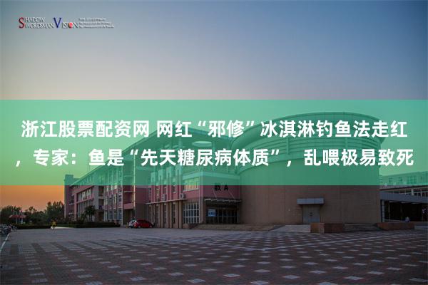 浙江股票配资网 网红“邪修”冰淇淋钓鱼法走红，专家：鱼是“先天糖尿病体质”，乱喂极易致死