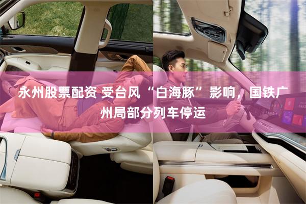 永州股票配资 受台风 “白海豚” 影响，国铁广州局部分列车停运