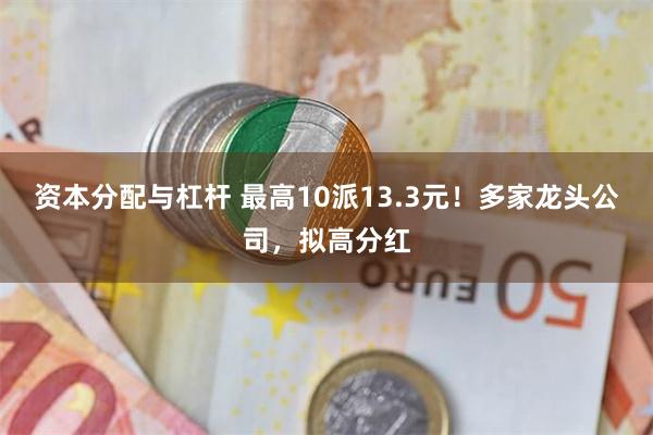 资本分配与杠杆 最高10派13.3元！多家龙头公司，拟高分红